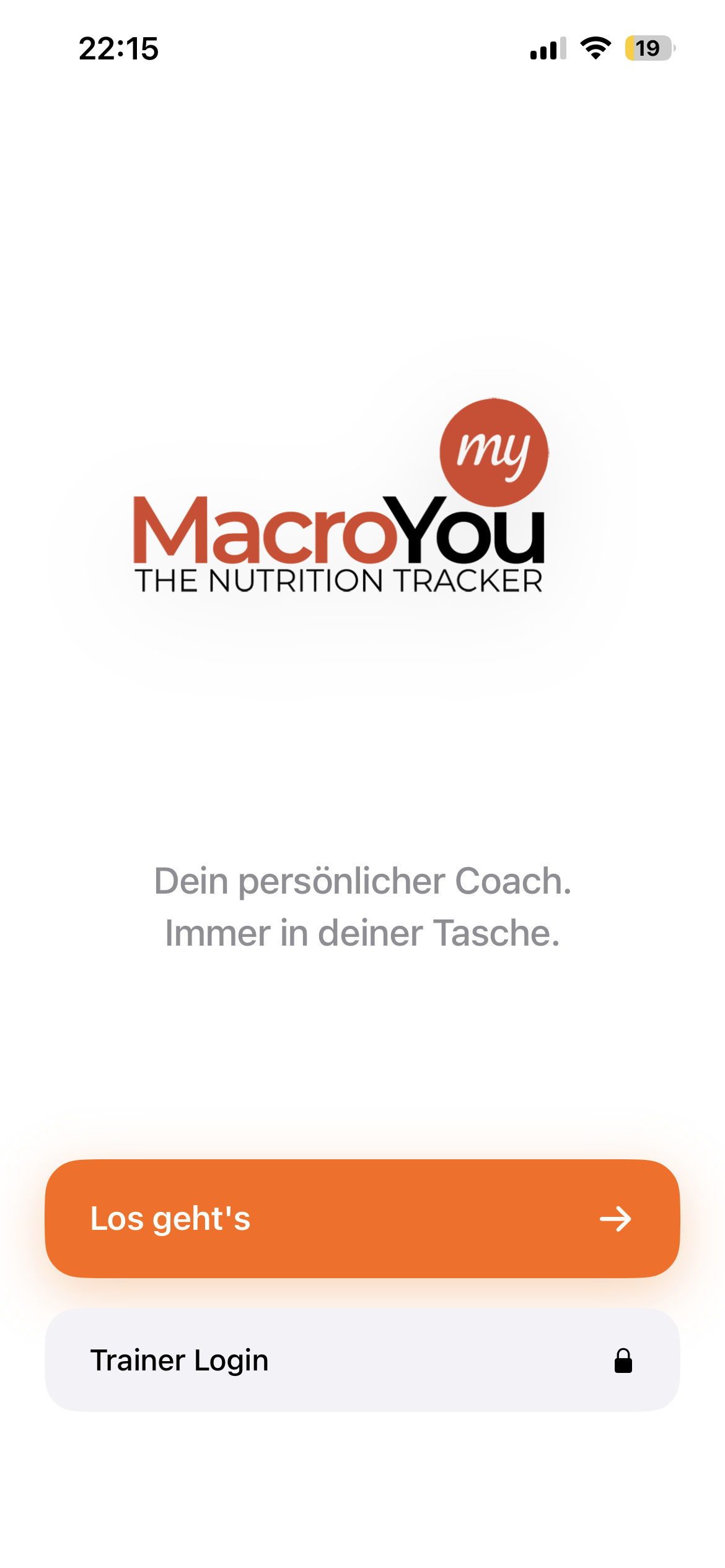 MacroYou Startscreen